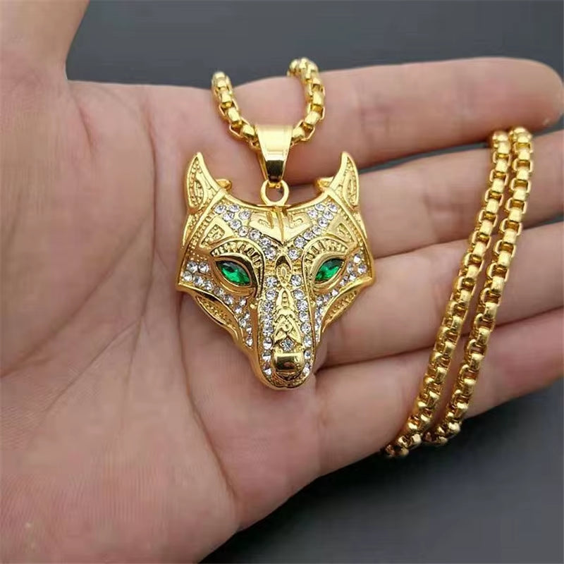 „Fenrir Aurum“ – Goldener Wolfskopf-Anhänger | Nordhort Valhalla | Heimdals-Line
