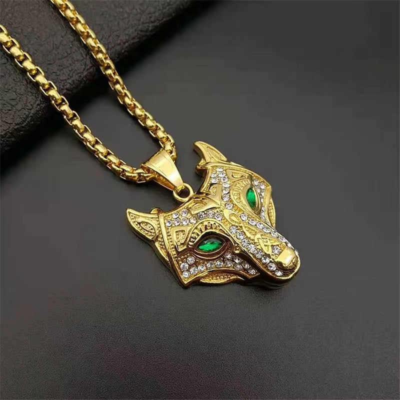 „Fenrir Aurum“ – Goldener Wolfskopf-Anhänger | Nordhort Valhalla | Heimdals-Line