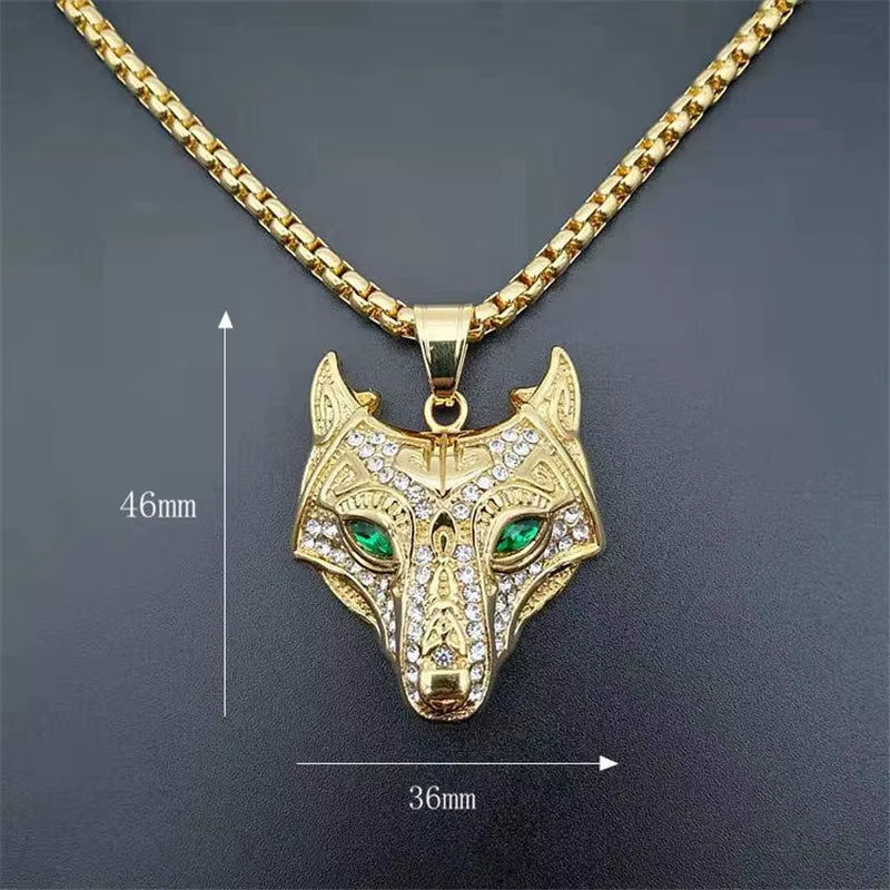 „Fenrir Aurum“ – Goldener Wolfskopf-Anhänger | Nordhort Valhalla | Heimdals-Line